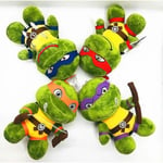 25 cm Teenage Mutant Ninja Turtles Tmnt Leo Raph mjuk plyschdocka leksak Red