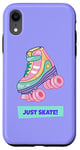 iPhone XR Roller Skate Classic 90s 80s Retro Kitsch Pastel Quad Skates Case