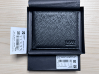 Hugo Boss Bardio Credit Card Holder Black Color Wallet Mens Gift Box Bifold