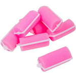 4x PINK Hair Rollers Sponge Curlers Professional No Heat Curl Wave Styling Foam