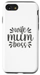 Coque pour iPhone SE (2020) / 7 / 8 Mums the Boss – Cadeau mignon pour la fête des mères