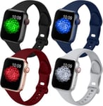 Pack Slim Ranneke Yhteensopiva Apple Watch Ranneke 42mm 44mm Naisten Miehille