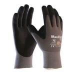 Gant MaxiFlex® Ultimate™ 34-874 taille 8 gris/noir nylon avec nitrile microporeux en 388 catégorie epi ii