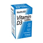 HealthAid Vitamin D3 5000iu - 30 Vegicaps-8 Pack