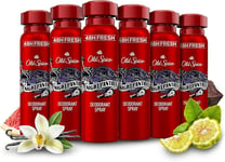 Old Spice Deodorant Body Spray for Men Nightpanther scent Multipack 6x150ml