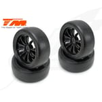 [FR] Team Magic Gomme - 1/10 Touring - montato - Cerchi 10 Spoke Neri - 12mm Hex