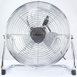 "Metal floor fan 12" High velocity chrome free stand fan cooling fan industrial