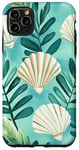 Coque pour iPhone 11 Pro Max Green Pop Art Tropical Coastal Petite-fille Esthétique