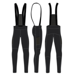 GripGrab W's PACR Thermal Bibtights Utan Padding L Svart Cykelkläder - Cykelbyxor - Överdragsbyxor