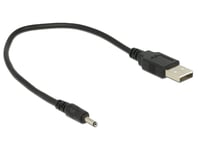 Delock USB/strøm-kabel - USB (kun strøm) til 3 0 x 1 1 mm DC-jakk - 27 cm