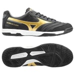 Mizuno Morelia Sala Classic IN Aurum - Svart/Guld/Grå - Inomhus (IC), storlek 39