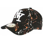 Casquette NY Orange Noire et Blanche Look Tags Streetwear Baseball Paynter-Tail