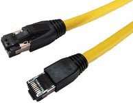 MicroConnect nätverkskabel CAT 8.1, gul 0.5 meter