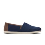 Toms Homme Espadrilles/Bleu Marine Basket, 39 EU