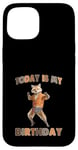 Coque pour iPhone 15 Chemise « Today Is My Birthday Fox »