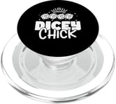 Dicey Chick Dice Game Farkle PopSockets PopGrip for MagSafe