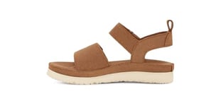 UGG Girls Goldenstar Sandal, Chestnut, 2 UK