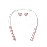 Fashion Bluetooth Earphone, Wireless Headphones Neckband Waterproof Bluetooth Headsets Mini Stereo Dual-mode Sport Earplugs with Mic for Gym Home/Phone (Color : Rose gold)