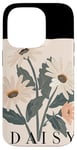 Coque pour iPhone 14 Pro Tenue simple avec marguerite pour les amoureux de la floraison