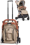 Lejoux™ Baby Pushchair Stroller– Lightweight Foldable Travel Buggy with Beige