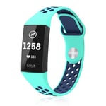 Fitbit Charge 3      Silicone Strap   Mint/Navy