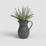 Artevasi Harmonia, Pichet Simple et Classique, Pichet en céramique Fait à la Main, Décoration intérieure, Vase à Fleurs décoratif, Anthracite, 30cm de Haut