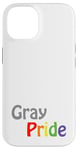 Coque pour iPhone 14 Gris Pride coloré