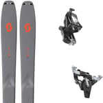 SCOTT Pack ski de randonnée Scott Explorair 92 Lt Black 25 + Fixations Homme Gris taille 154 2025