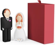 Cle USB 8Go Clé USB 3.0 Cadeaux de Mariage Lot de 2 Clef USB 8 Go Un Jeune Marié & Un La Mariée pour Les Amoureux by