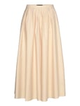 Mango Pleated Midi-Skirt Beige