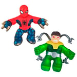 Heroes of Goo Jit Zu Bandai Figurine d'action Marvel - Pack de 2 Spiderman VS DR Octopus Multicolore CO41378