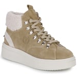 Yurban Höga sneakers GRENOBLE Beige dam