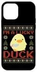 iPhone 12 mini Funny Duck with Knife Meme - I'm a Lucky Duck Ugly Christmas Case