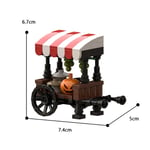 MOC Halloween Pumpkin Grocery Store Building Kit DIY  Market Scenes Bricks Model