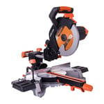 Evolution 2000W 240V 255mm Corded Sliding Mitre Power Tool Builder Saw R255SMS