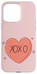 Coque pour iPhone 15 Pro Max T-shirt XOXO-Design (édition minimaliste)