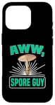 Coque pour iPhone 16 Pro Aww, Spore Guy Jeu de mots Humour Champignon