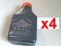 ALCO Huile moteur 2 Temps 2% 1:50 pour tronçonneuse débroussailleuse 100mL (x4)