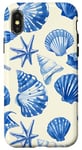 Coque pour iPhone X/XS Bleu Vintage Tropical Coastal Petite-fille - Tendance