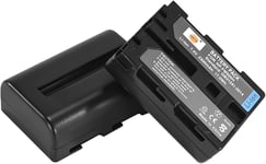 2pcs NP-FM500H Rechargeable Li-ION Batterie Compatible avec Sony a200, a300, a350, a700, Alpha a58, Alpha a99