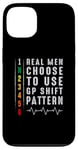 iPhone 13 Real Men Use RACE Shift Pattern Tee - Motorcycle Gear Shift Case