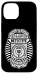 Coque pour iPhone 14 Badge de police amusant True Crime Detective Division