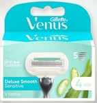 Gillette Venus Deluxe Smooth Sensitive 4 Lames de Rasoir Neuf (76)