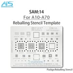 Amaoe SAM1-17 BGA Reballing Stbbles Pour Samsung Toutes les séries A gamme complète Exynos CPU RAM EMMC POWER Chargeur IC 18/Net Réparation - Type SAM14