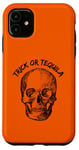 Coque pour iPhone 11 Trick Or Tequila Fête d'Halloween vieilli