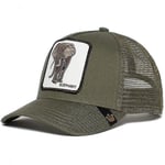 Cap Solskydd Mesh Broderad Trucker Hat Elephant Army green