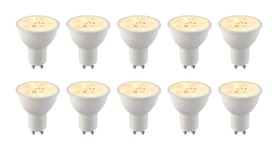 Pack of 10 x Saxby 113566 7w CCT LED GU10 Bulb, 2700K, 4000K, 6500K