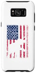 Coque pour Galaxy S8+ Drapeau américain éléphant vintage patriotique 4 juillet