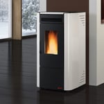 La Nordica Extraflame Poêle à Granulés Ventilé Ketty Evo 2.0 Blanc 7,4kw 186 M³