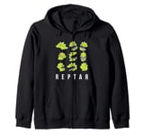 Rugrats Iconic Heads Reptar Face Emotions Big Chest Logo Zip Hoodie